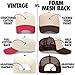 Godspeed Arch Hat | Premium Adjustable Snapback Baseball Vintage Trucker Hat for Men & Women (US, Alpha, One Size, Navy/Natural)