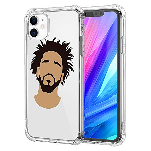 Iphone 12 Case, J Cole Silhouette Design Clear 360 Full Body Coverage Soft Silicone Tpu Iphone 12 Pro Case [Heavy Duty Shockproof Defender] Cover Case For Iphone 12/12 Pro 6.1 Inch #TOP6