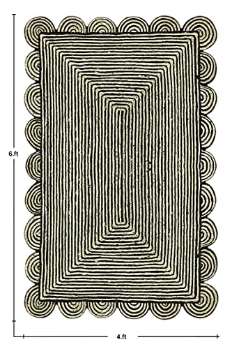Tapis en jute tressé noir, la solution réversible pour protéger vos sols - 3