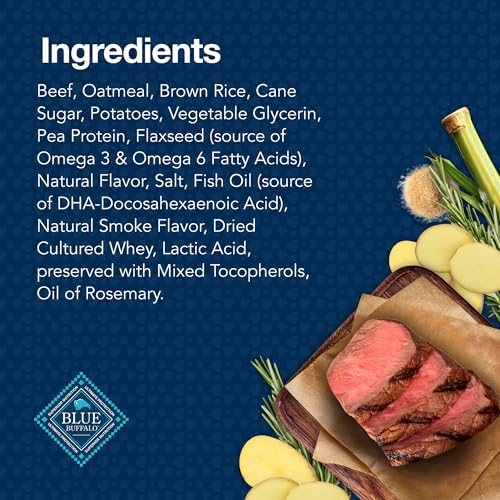 Blue Buffalo Bits Soft Dog Treats for Training, Made With Natural Ingredients & Enhanced with DHA, Beef Recipe, 11-oz Bag - Image 5