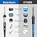 MotyGarlo Soldering Iron Kit, 80W LCD Digital Soldering Gun with Adjustable Temperature Controlled, ON-Off Switch, 5pcs Soldering Tips, Solder Wire Tube, Desoldering Pump, 14pcs Welding Tool
