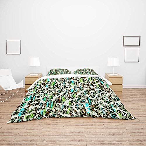 Housse de Couette en microfibre de polyester pour grand lit, parure de lit de qualité 3 pièces