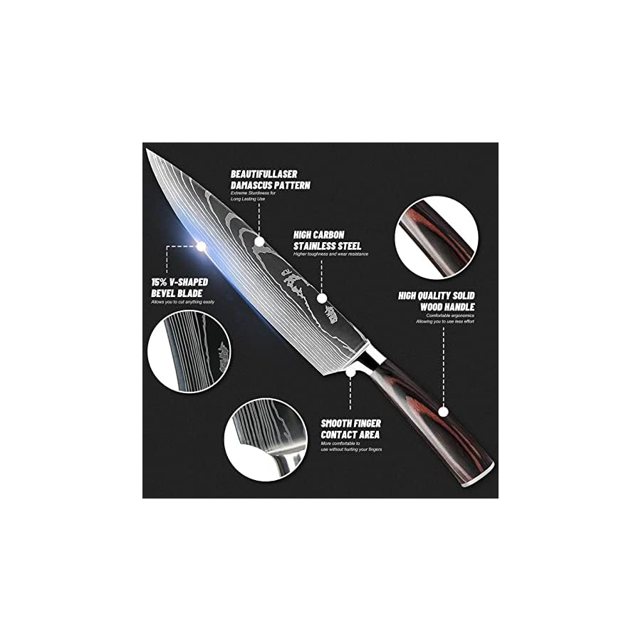 Knife-Sets-For-Kitchen-with-Block-Smilco-7-Piece-Hand-Forged-High-Carbon-Stainless-Steel-Knife-Block-Set-Solid-and-Safe-Premium-Magnetic-Knife-Holder Knife Sets For Kitchen with Block Smilco 7 Piece Hand-Forged High Carbon Stainless Steel Knife Block Set Solid and Safe Premium Magnetic Knife Holder