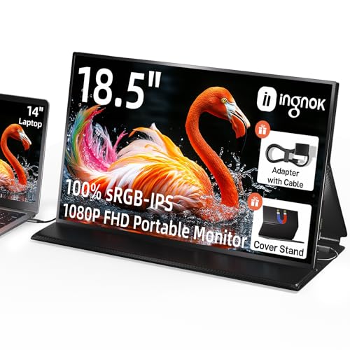 Amazon.co.jp: Ingnok モバイル モニター 18.5インチ 100%sRGB FHD 非