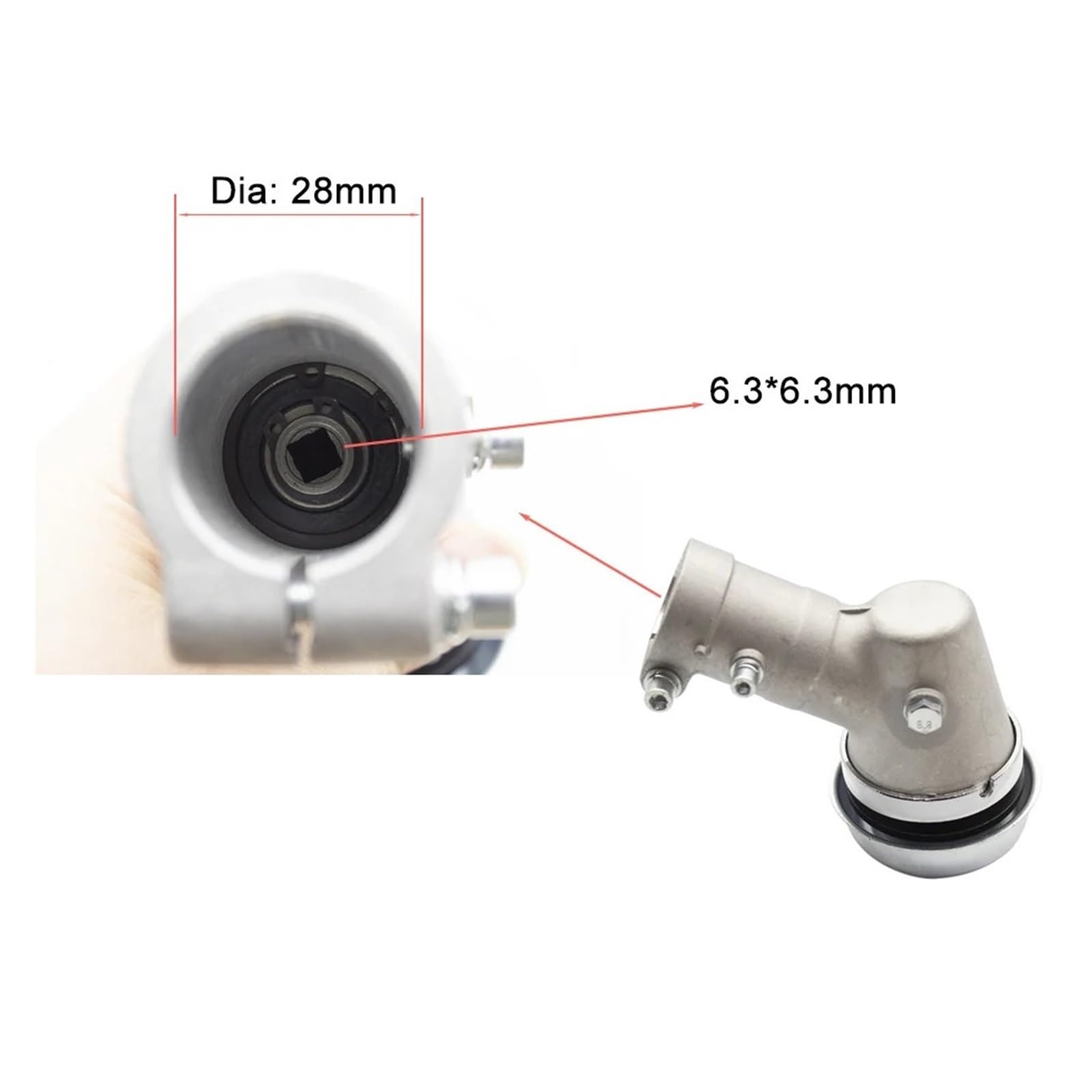 Reemplazo Del Cabezal Del Engranaje De La Desbrozadora, Piezas De Herramientas De Jardín De La Caja De Cambios, Compatible Con Husqvarna, 143RII 236R 243R 243RJ 253R 253RJ 543RS 553RS(Gear Head 2pcs)