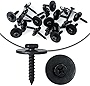 Gistilli 10pcs Metal Car Bolt Screw Body Fender Wheelhouse Bumper Hood Retainer Clips A15100800ux0092