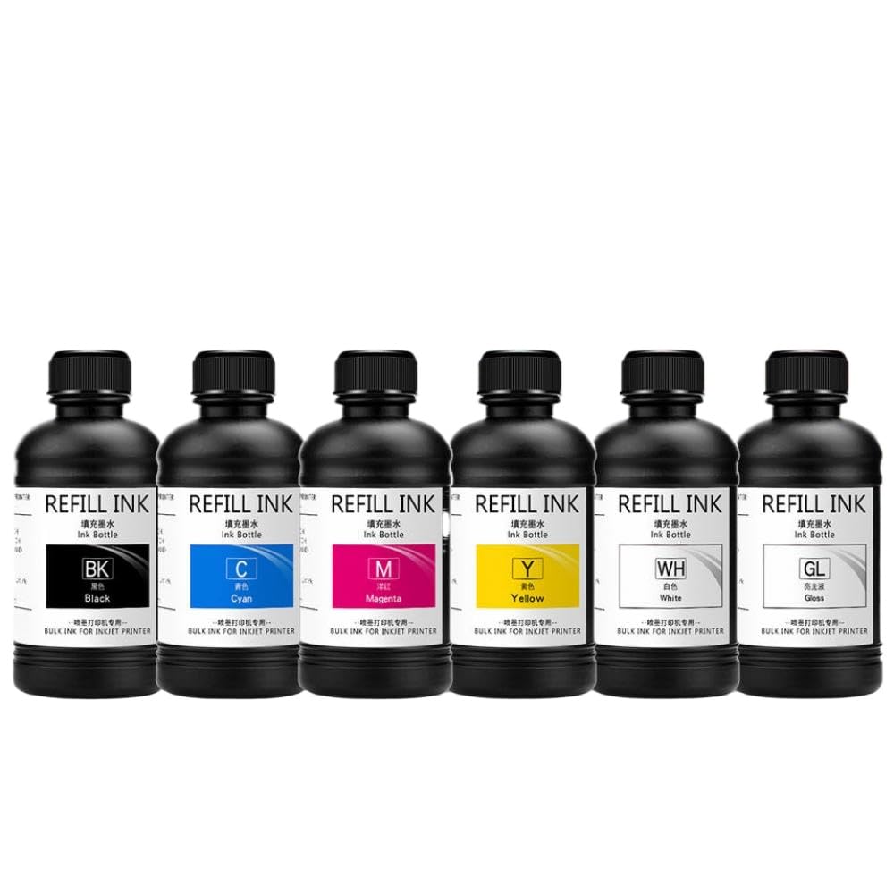 Ink 250 ML 6 Bouteilles compatibles avec Certaines imprimantes Compatible avec des exigences spéciales et des Applications AUT