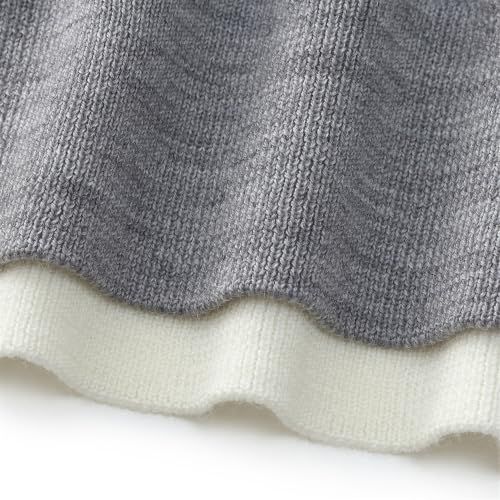 Image of GOELIA Pure Cashmere Wool Cardigans Womens Sweaters Trendy Long Sleeve Button Down Cozy Loose Fit Knit Going Out Tops