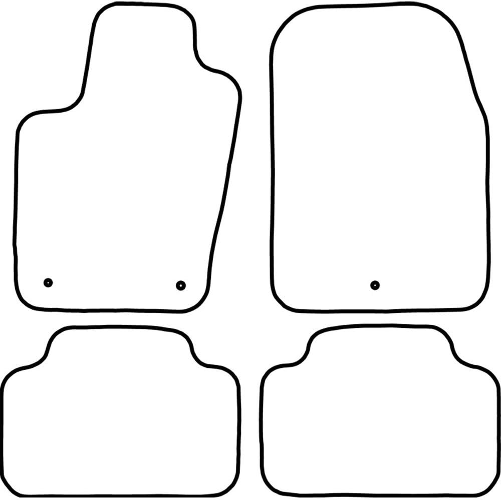 AutoStyle Set velour car mats compatible with Jeep Grand Cherokee 2011-2014