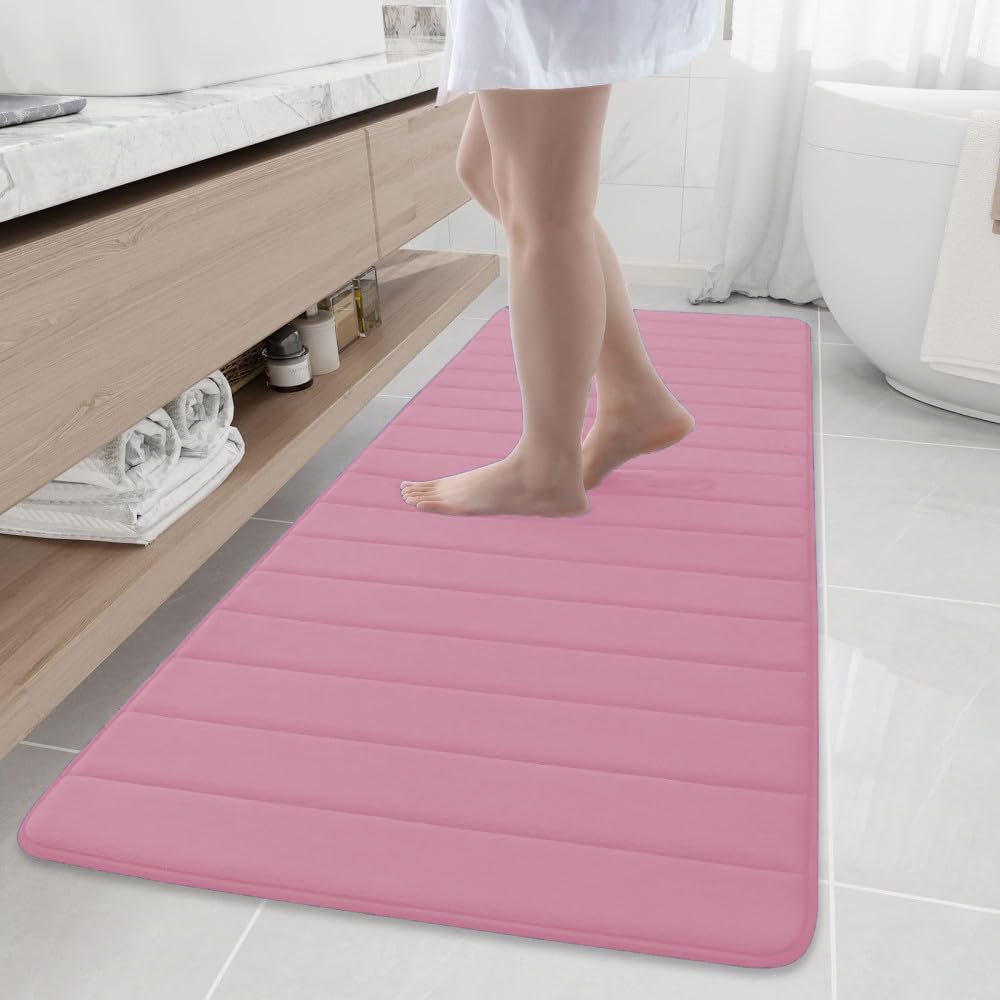 Tapis de cuisine rose 50x80 cm pour un sol sec et chaleureux