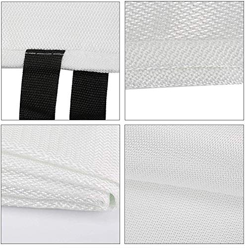 Fire Blanket - Large Fire Extinguisher with Fire Blanket Quick Unfolding with Loops Ideal for Kitchen Office Home Garage Caravan Etc