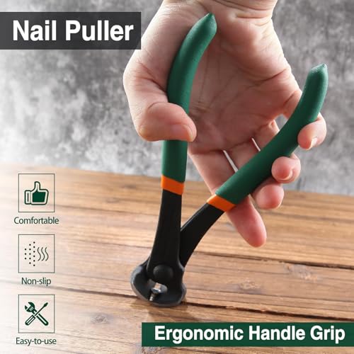 SPEEDWOX 6-Inch Nail Puller End-Cutting Pliers - Wire Cutter and Staple Remover Tool for Pulling Nails or Cutting Wires - Image 3