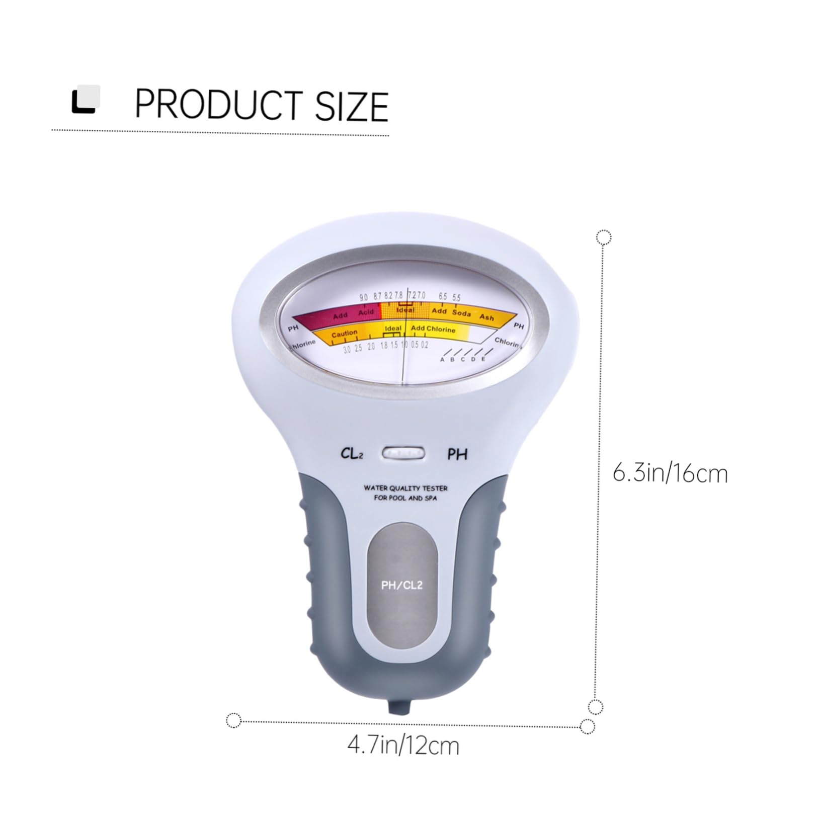 VANZACK 5piezas Probador De Del Agua Para Piscina y Spa Medidor Digital De Ph Portátil Pantalla Kit De Análisis De Agua
