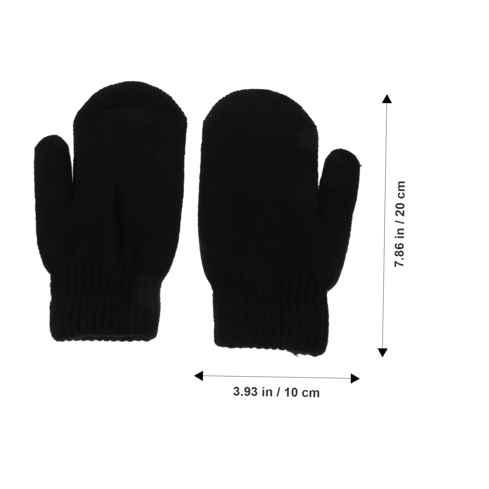 SUPVOX Mitones de Invierno Gruesos Forro de Felpa, 3 Pares | Fibra Acrílica, Calor y Comodidad Transpirables, para Mujeres y Niñas en Clima Frío