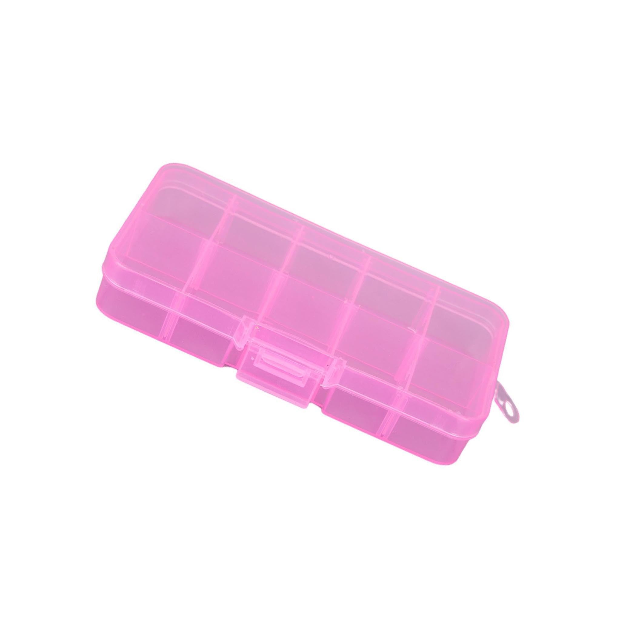 ALCXAZS Versatile Velvet Jewelry Tray Stackable and Portable for Rings Earrings and Bangles Showcase Fashion, Pink, 10 Grids