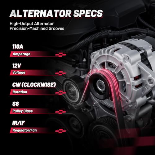 Image of BDFHYK 110A Alternator for Mazda CX-9 3.7L V6 2008-2015, 11267