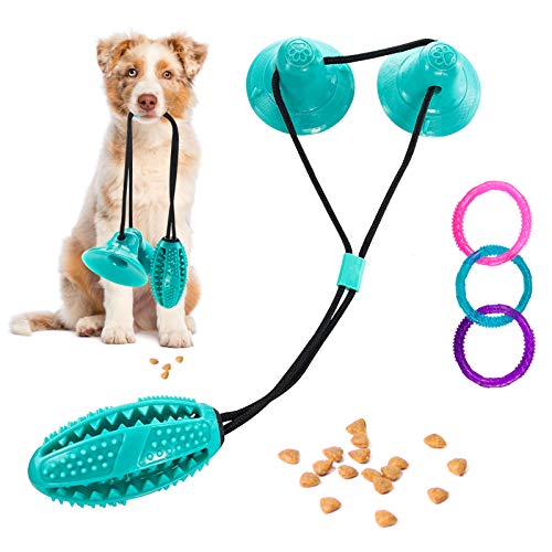 JHTOPJH Suction Cups Dog Toy Double Suction Cup Tug Toy for Dogs Ball Dog Rope Toy Dog Teeth