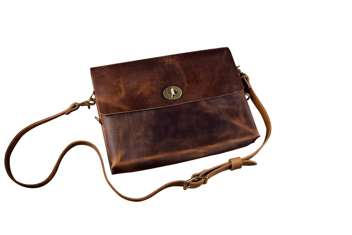 Amazon | [D&M Leather studio] ハンドメイド ビンテージレザー 