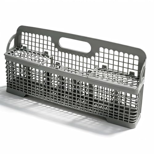Universal Dishwasher Silverware Basket Replacement WP8562043 8531233 Dishwasher Utensil Basket Compatible with Kitchenaid Whirlpool Kenmore Dishwasher Cutlery Basket Holder Replaces W10190415 8531288