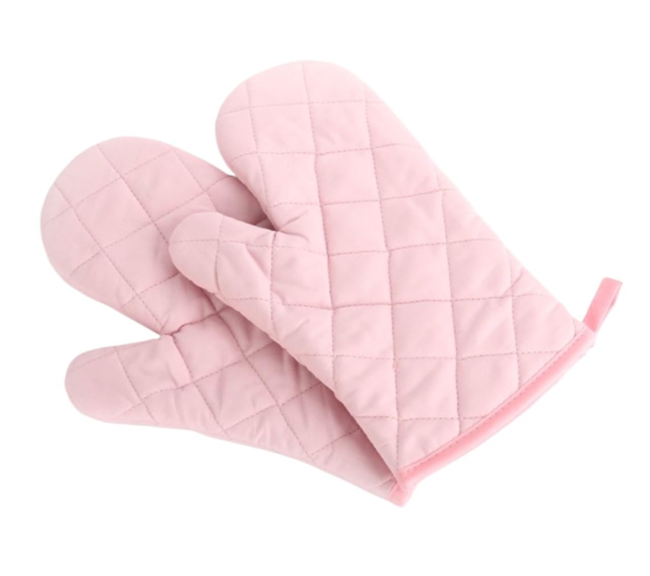 Manoplas Horno Manoplas De Horno Guantes De Horno De Microondas De Algodón Resistentes Al Calor For Cocinar, Asar A La Parrilla Guantes Horno Cocina(Pink)