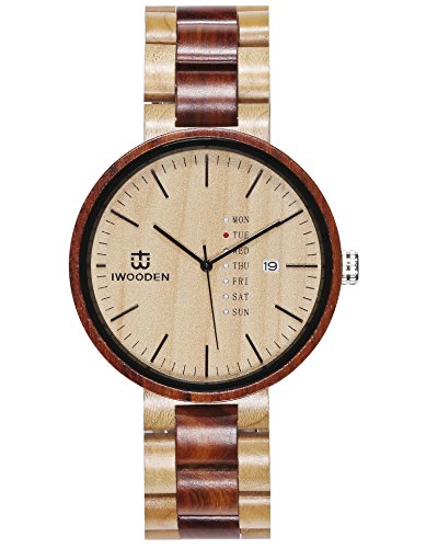 Hight Quailty Fashion Quartz Wrist Wooden Mens Watch for Men's Gift