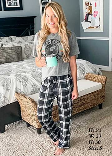 Ekouaer Women Lounge Pants Comfy Pajama Bottom With Pockets Stretch Plaid Sleepwear Drawstring Pj Bottoms Pants #TOP3