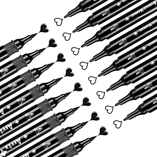 Bundle of Arrtx Acrylic Paint Pens, 40PCS, Including 32 Colors (Dual Tip) Paint Markers for Rock Painting,Water Based Acrylic Painting Supplies for Fabric Painting,Wood, Plastic, Canvas image 12
