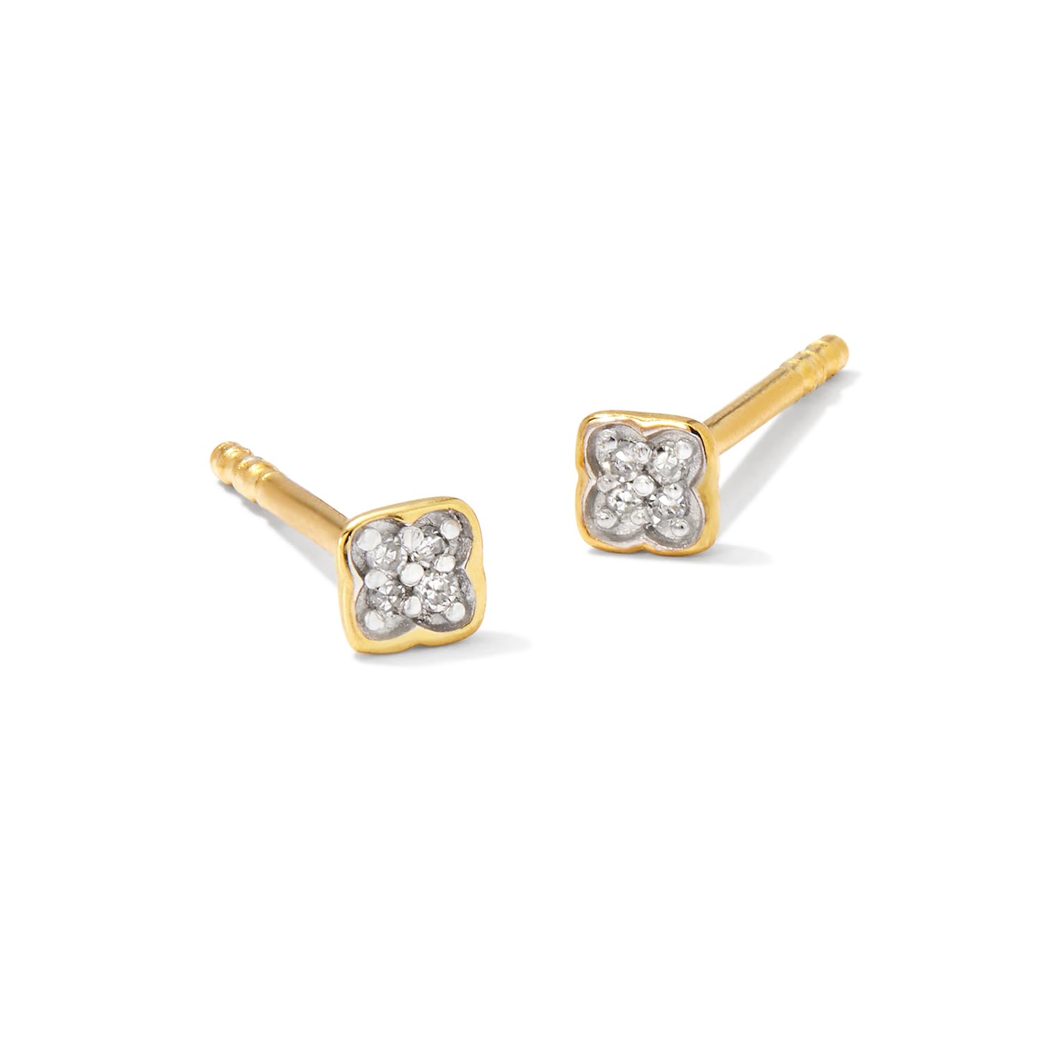 Kendra Scott Tiny Dira White Diamond Stud Earrings