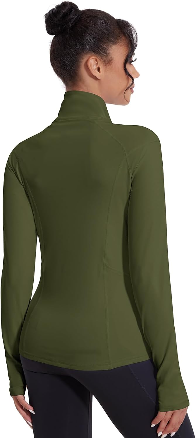 VUTRU Women's Workout Jackets Full Zip Athletic Tops Lightweight Gym Yoga Running Jacket with Pockets - Image 4