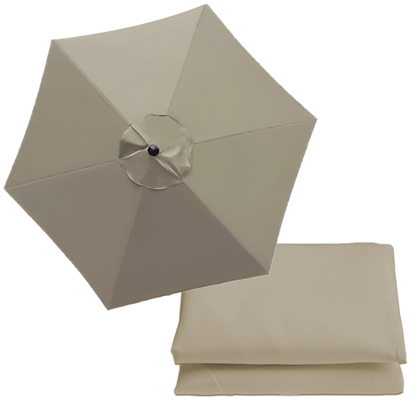 9.8ft/300cm Patio Umbrella Replacement Canopy 6 Arms/8 Arms Replacement Parasol Canopy Cover Replacement Cloth For Cantilever Umbrella(Color:Top color,Size:6 ribs-2.7m(8.8ft)) — image 1