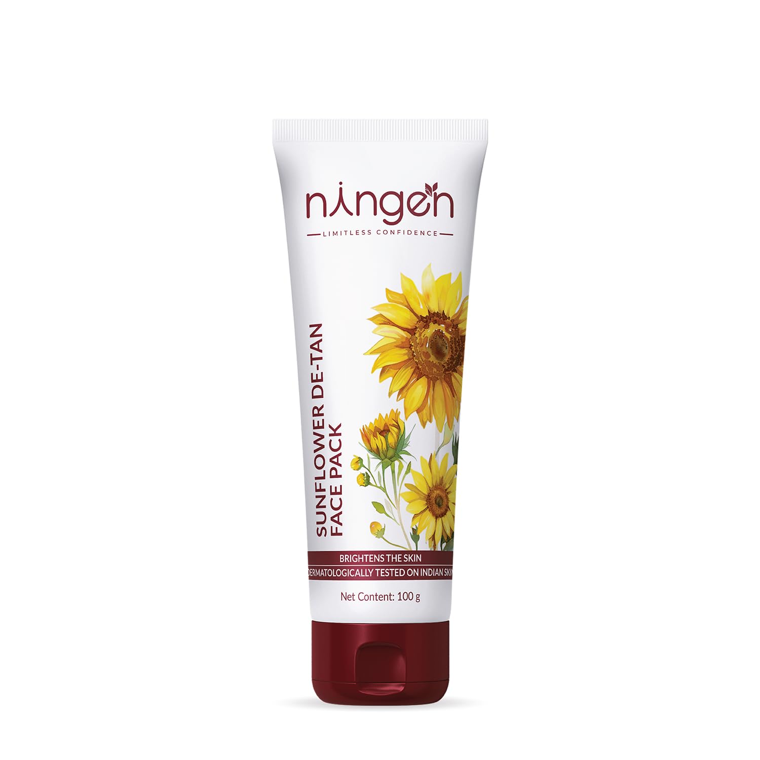 Ningen Sunflower De-Tan Face Pack I Goodness of Cucumber, Saffron