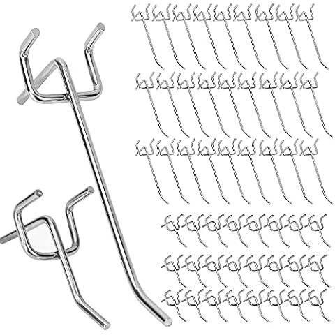 50pc Ganchos para Tableros Ggujeros de Metal Cover