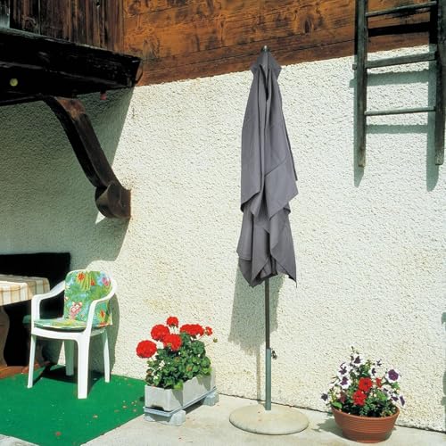 Toile de parasol 3x3 m en tissu de remplacement durable de couleur grise - 7