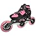 Uniq Q7 Inline Speed Skates Junior Adjustable Sizes (Pink Medium)