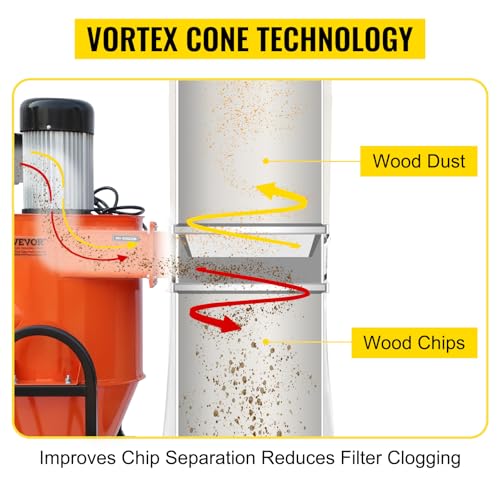 VEVOR 2 HP Vortex Dust Collector
