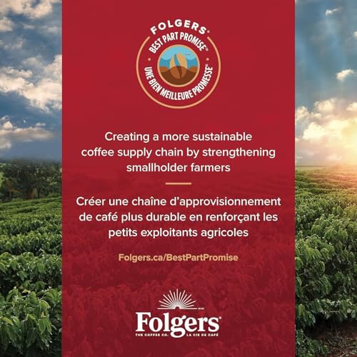 Image of Folgers Caramel Drizzle Flavoured Coffee, Single-Serve K-Cup Pods For Keurig Coffee Makers, 30 Count