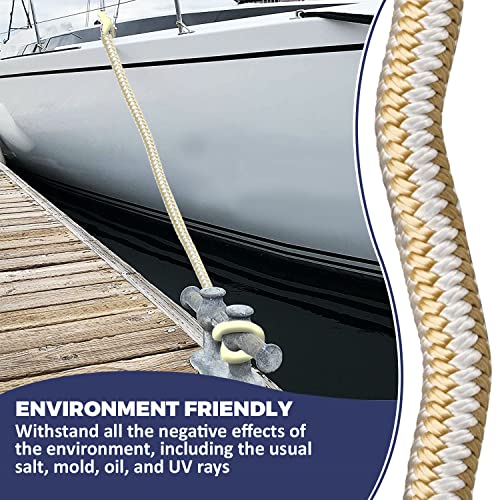 Image of Double Braided Nylon Dock Line, Exceptional Nylon Rigging Line, Highly Dock line and Oil Resistance