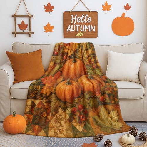 Couverture de lit peluche orange et compacte : idéal grand plaid canapé esthétique