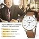 Herren Sprechende Uhr,Senioren/Blinde Armbanduhr mit Deutscher Stimme,Sprechende Uhren mit großem Zifferblatt für sehbehinderte Menschen,Laut und Deutlich,Modisch und elegant(Braun)