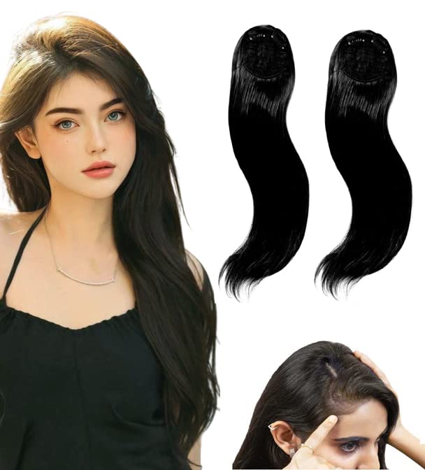 Pelo Hair Topper/Hair Crown Topper/Extension Hair Scalp Cover Hair Patch/Straight Hair Closure