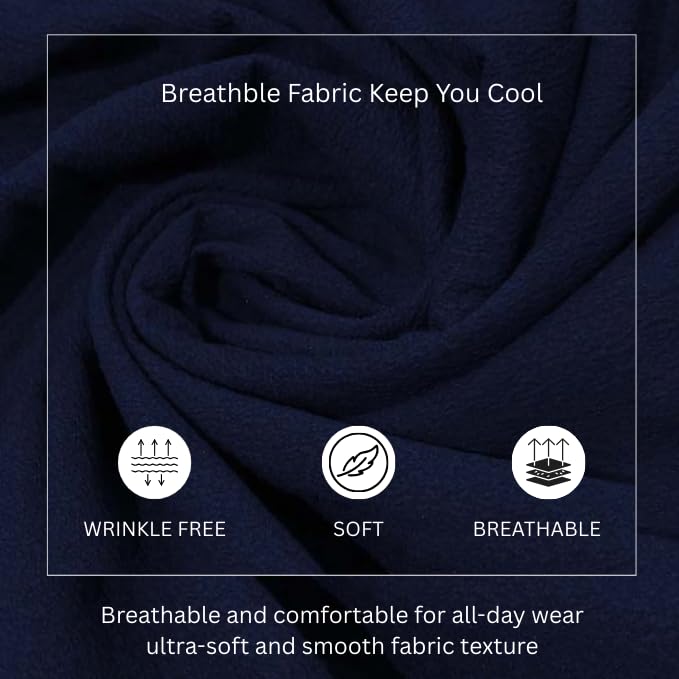 Image of GRECIILOOKS Men's Polycotton Shirt |Stylish Casual Regular Fit Shirts | Textured Half Sleeve | Slim Fit | Business & Meeting Ready (Available in Plus Size)