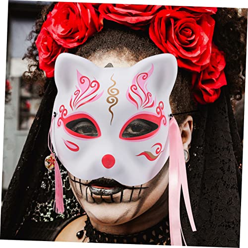 jojofuny 4 Stks Kostuum Cosplay Gezicht Decoratie Stijl Half Masker Anime Kimono Kerst Maskerade Japanse Halloween Party… - Image 3