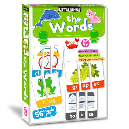 Image of My First Word Addition (56 Pcs) Puzzle Game Box Set for Kids - Early Learning Activity with Matching Skills, Colorful Fun Illustrations for Kids, Toddlers - Ages 2+ Years