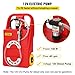 VEVOR Portable Fuel Caddy, 32 Gallon Diesel, Red Polyethylene Tank with 12V DC Pump, 13 Ft Hose, For Trucks, Boats