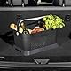 rati Basket - Grau, Smarter Auto Korb zum Einkauf & Outdoor-Aktivitäten, mit Befestigungsadapter zum Kofferraum, rutschfest und Stabil während der Fahrt I Schwarz, aus 94% Recycling Material