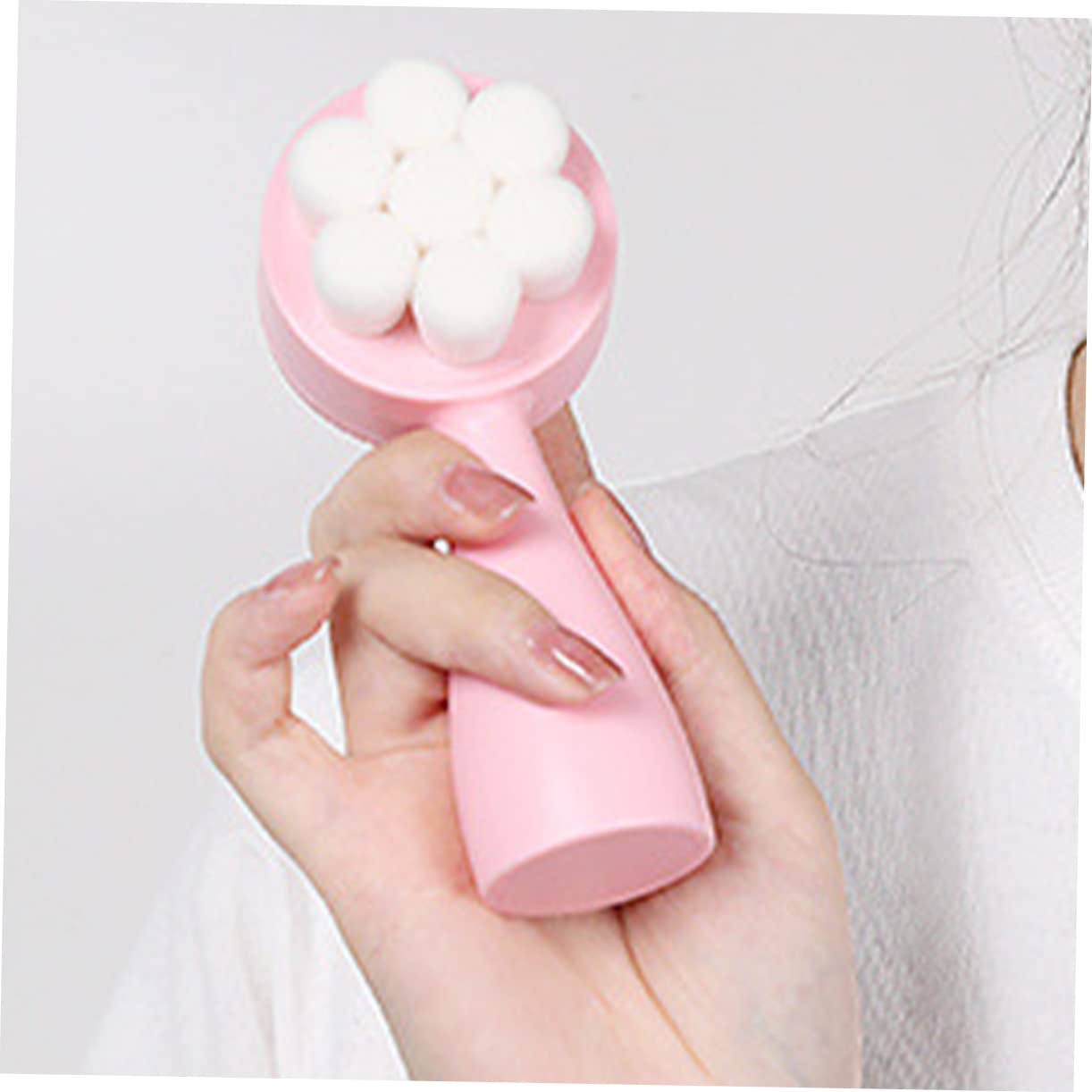 Ipetboom Facial Cleansing Brush Double Sided Soft Face Exfoliation Scrubber for Deep Cleaning Unclogs Pores and Smoothens Skin for Household Use