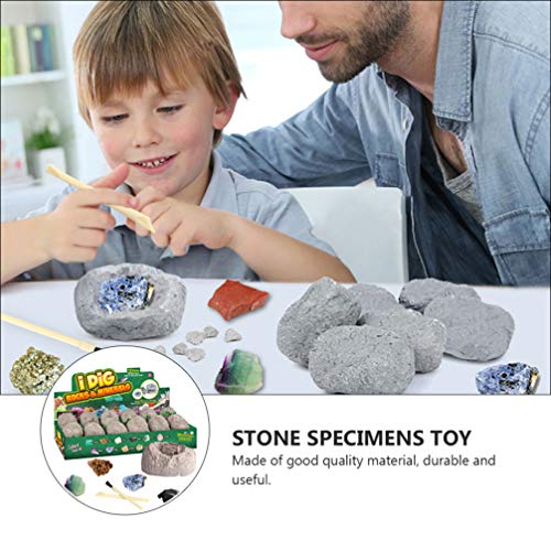 NUOBESTY Kit de EscavaÃ§Ã£o de Pedra de Cristal de Gema Brinquedos Educativos para CrianÃ§as Meninos