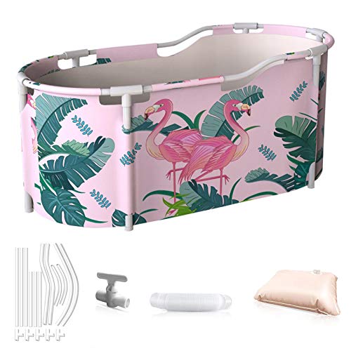 nnnkin - Bañera portátil plegable para adultos y niños, de plástico extraíble...