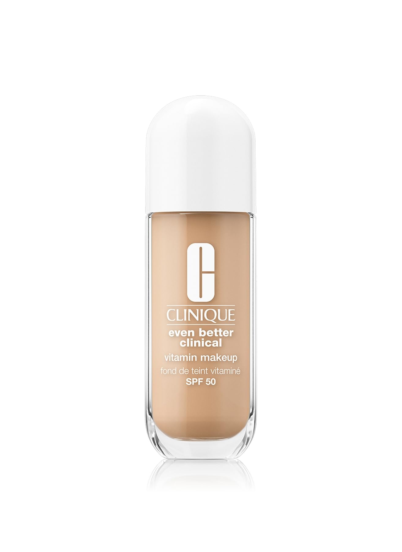 Clinique Even Better Clinical Vitamin Makeup Skin Tint Foundation SPF 50 z witaminą C, witaminą E i witaminą B3, lekkie pokrycie + błyszczące wykończenie
