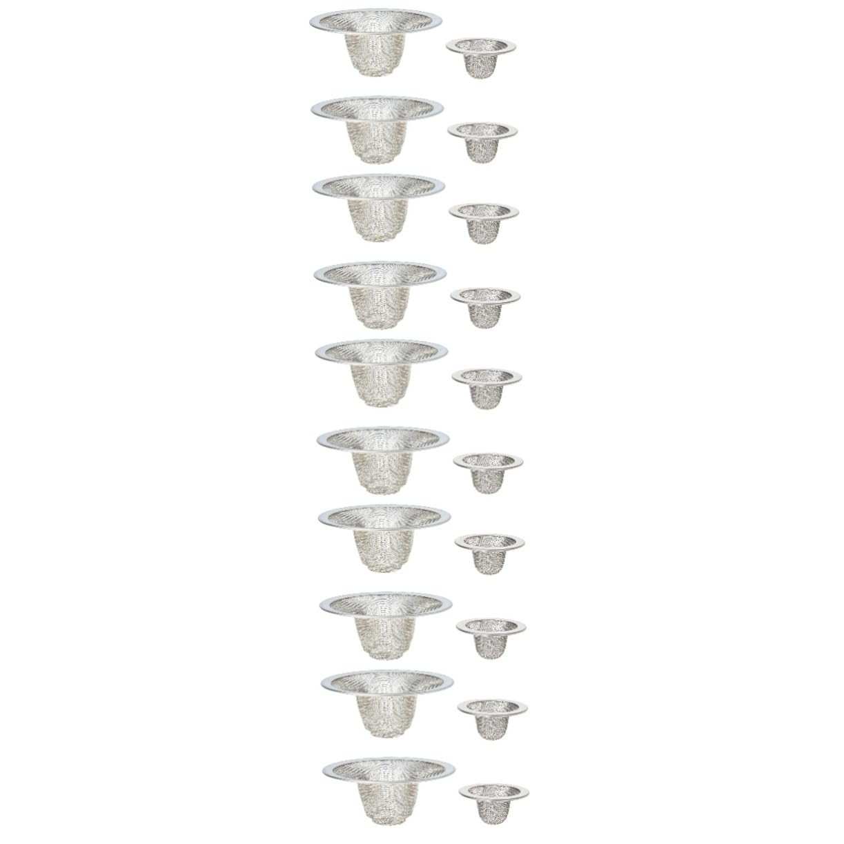 jojofuny 20stücke Teiliges Aus Edelstahl Badewannen Haarfilter Universeller Abflussstopfen Für Dusche Badewanne Rostfrei Installieren Verhindert Verstopfungen Und Hält Haare Zurück